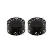 Allparts PK-0130-023 Black Vintage Style Speed Knob, Set of 2