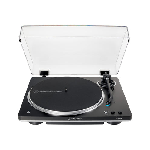 Audio Technica LP70XBT Fully Automatic Wireless Belt-Drive Turntable, Black Silver
