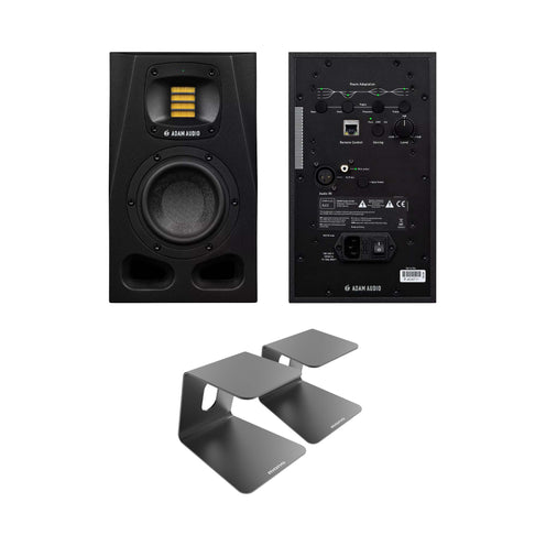 ADAM Audio A4V 4-inch Active Studio Monitor Pair w/MONO Stands
