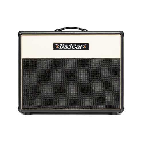 Bad Cat Era 1 X 12 Extension Cabinet, Cream Front/Gold Piping