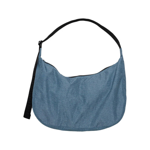 Baggu Large Nylon Crescent Bag, Digital Denim