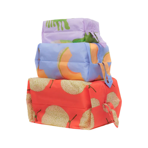 Baggu 3D Zip Set, Japanese Produce