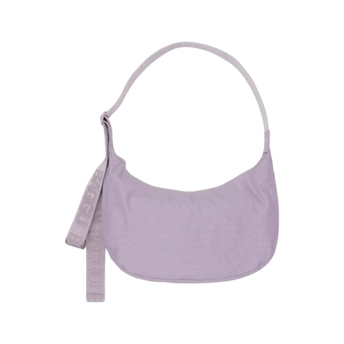 Baggu Medium Nylon Crescent Bag, Dusty Pink