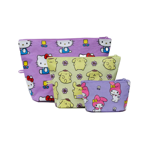 Baggu Go Pouch Set, Hello Kitty and Friends Florals