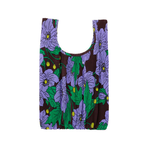 Baggu Pleated Bag, Maroon Poppy