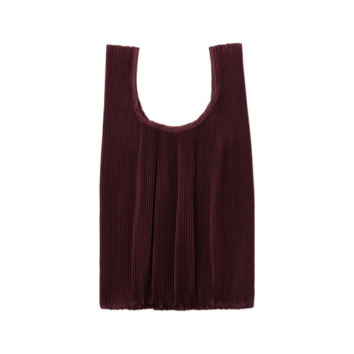 Baggu Pleated Bag, Mahogany