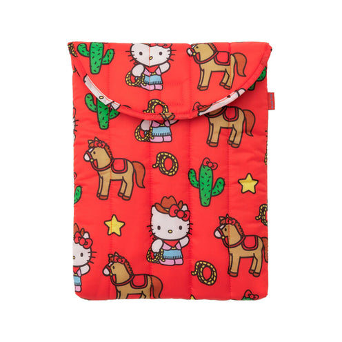 Baggu Puffy 13/14 inch Laptop Sleeve, Hello Kitty Western