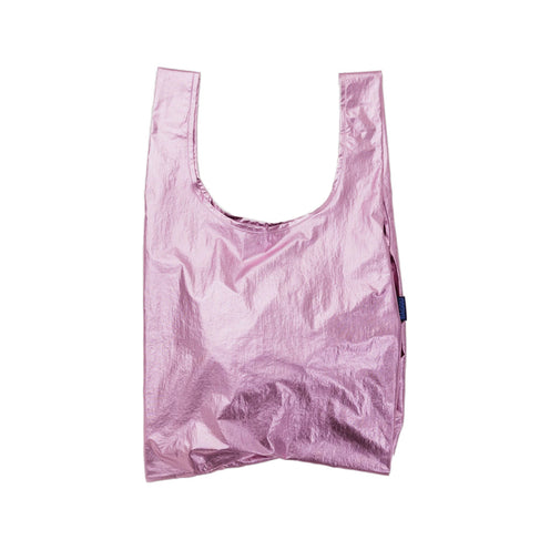 Baggu Standard Shopper Bag, Blush Metallic