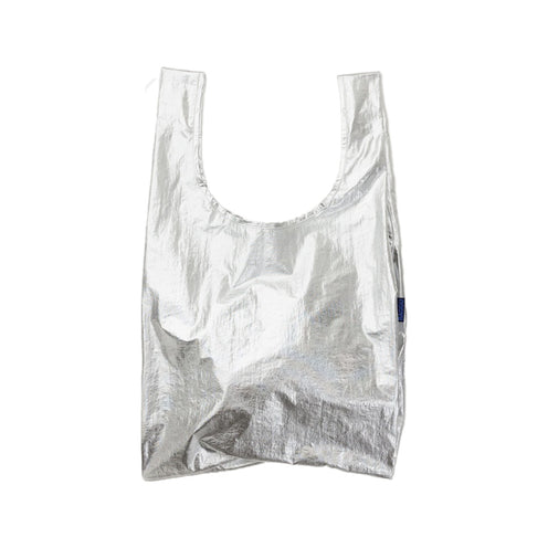 Baggu Standard Shopper Bag, Chrome Metallic