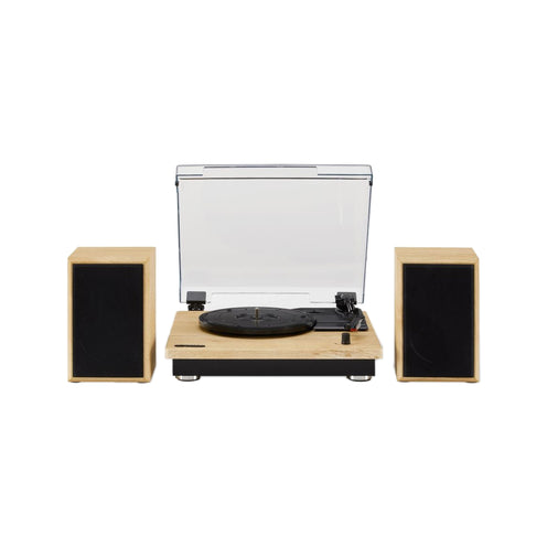 Crosley Brio Record Player w/Speakers, Natural