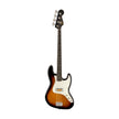Fender Gold Foil Jazz Bass 4-String Bass Guitar, Ebony FB, 2-Color Sunburst