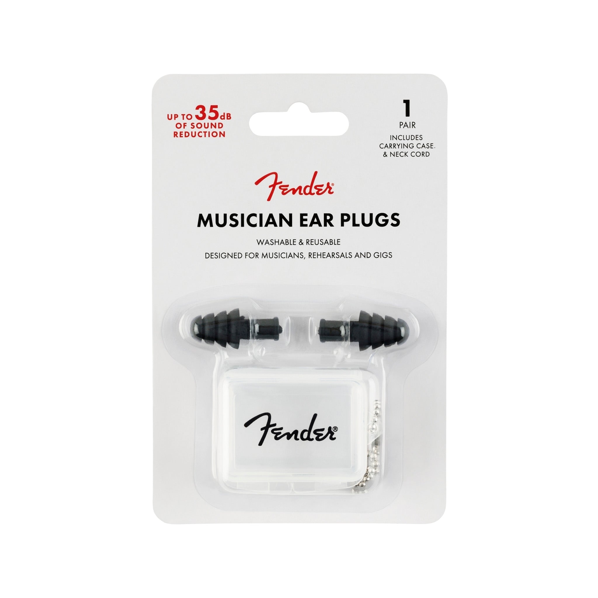 Fender Musician Series Black Ear Protection Plugs
