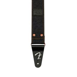 Fender X Wrangler Denim Guitar Straps, Black