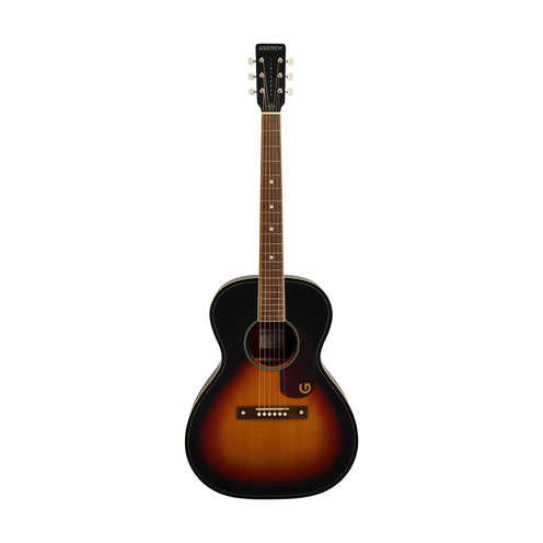 Gretsch Limited Edition Jim Dandy Concert Acoustic Guitar w/Solid Top, Walnut FB, Heritage Burst