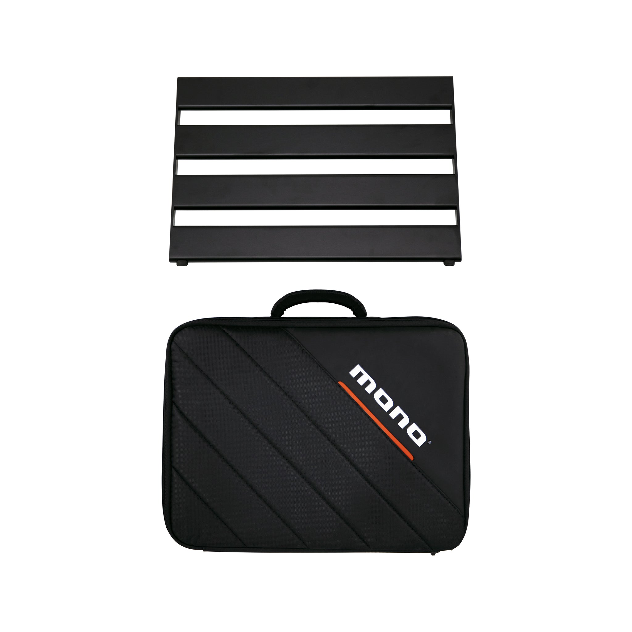 MONO Pedalboard Rail Small, Black and Stealth Club Accessory Case, Black