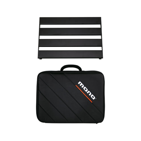 MONO Pedalboard Rail Small, Black and Stealth Club Accessory Case, Black