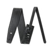 Jim Dunlop BMF16BK BMF Deluxe Leather Guitar Strap, 3.5inch