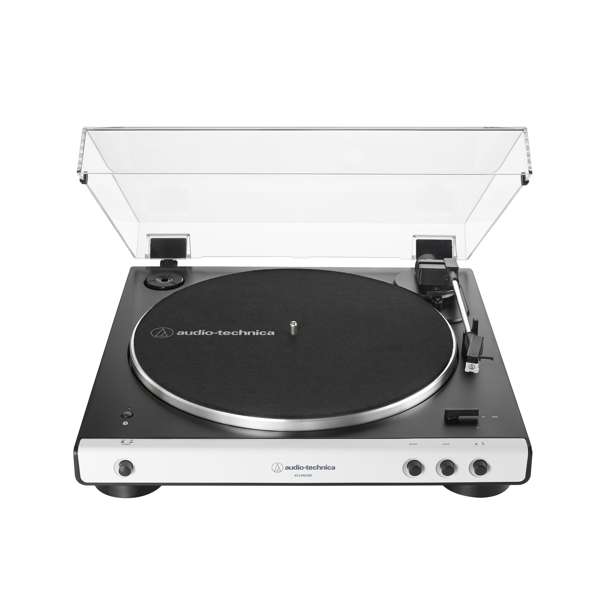 Audio-Technica AT-LP60XBT Fully Automatic Wireless Belt-Drive Turntable, White
