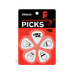 D'Addario Joe Satriani Guitar Picks, 10, pack, Heavy, White
