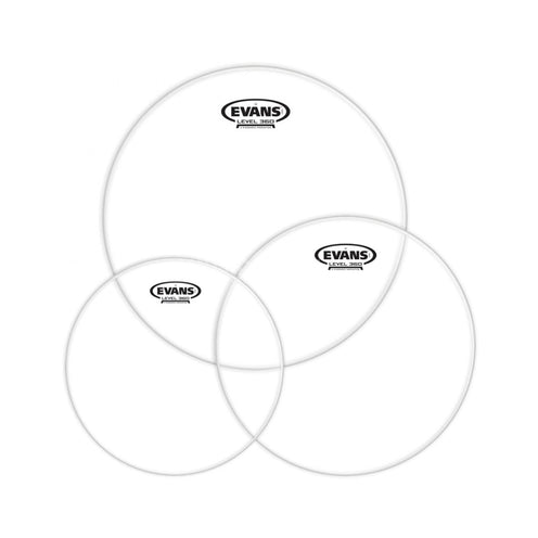 Evans ETP-G1CLR-R G1 Clear Tom Pack (10, 12, 16inch) - Rock