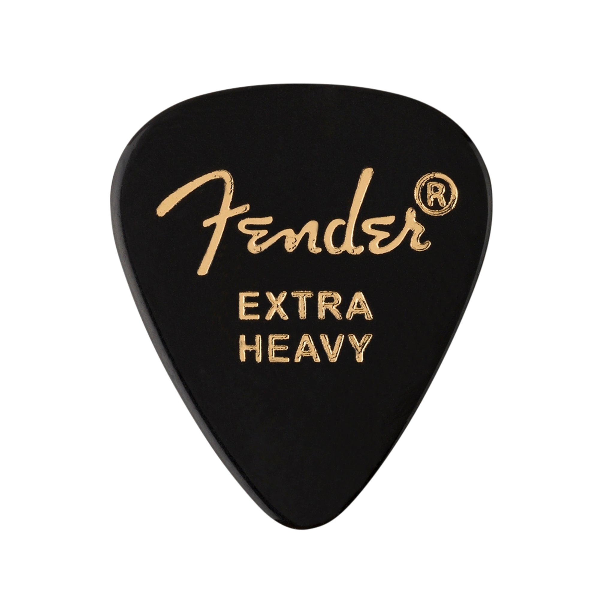 Fender 351 Premium Extra-Heavy Guitar Pick, Black, 12-Pack