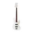 Fender Japan Elemental Jazz Bass HH Guitar, RW FB, Nimbus White