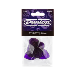 Jim Dunlop 474P 3.0mm Stubby Jazz Pick, 6-Pack