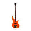 Jackson X Series Spectra SBX 4-String Bass Guitar, Laurel FB, Neon Orange