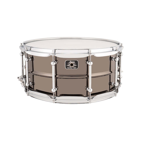 Ludwig LU6514C 6.5x14inch Universal Brass Snare, Black Nickel Plated Shell