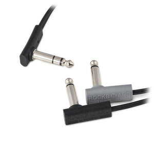 Rockboard by Warwick RBO CAB F Y 30 BK Flat Patch Y Splitter Cable, 11 13/16Inch