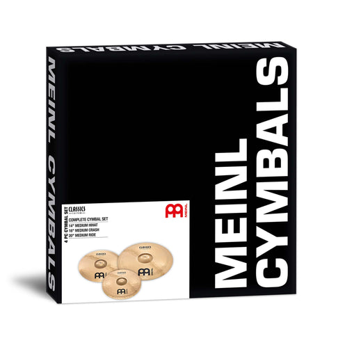 MEINL Cymbals CC141620 Classics Custom Complete Cymbal Set (Medium 14inHH 16inC 20inRide) (B-Stock)