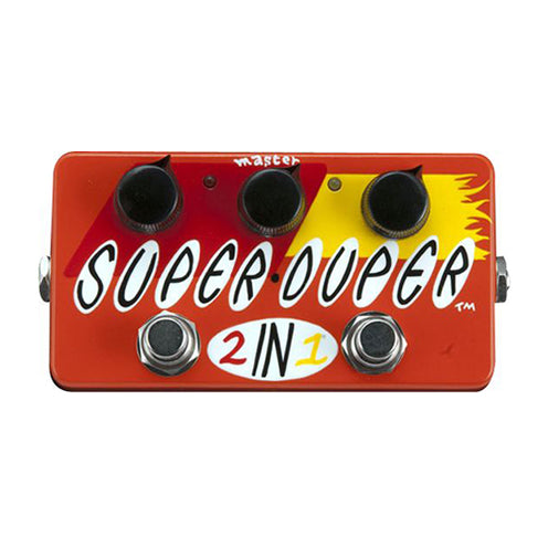 Zvex Hand-Painted Super Duper 2-in-1 Guitar Effects Pedal (B-Stock)