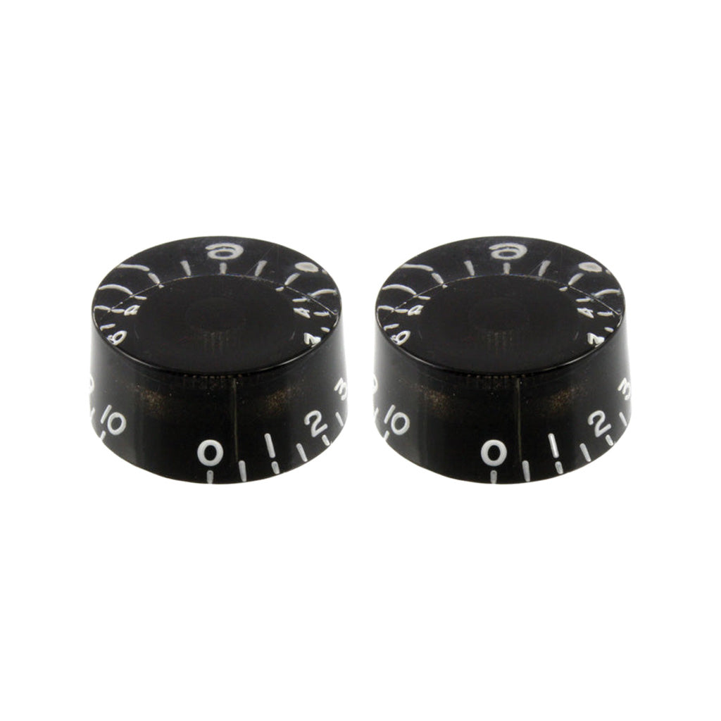 Allparts PK-0130-023 Black Vintage Style Speed Knob, Set of 2