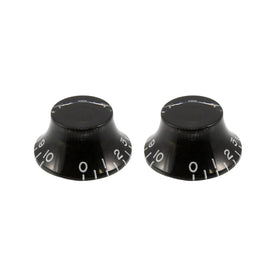 Allparts PK-0140-023 Black Bell Knobs, Set of 2