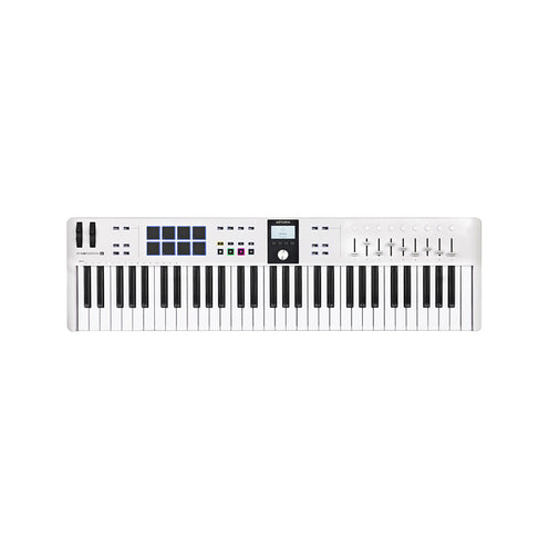 Arturia KeyLab Essential 61 Mk3 Keyboard Controller, White