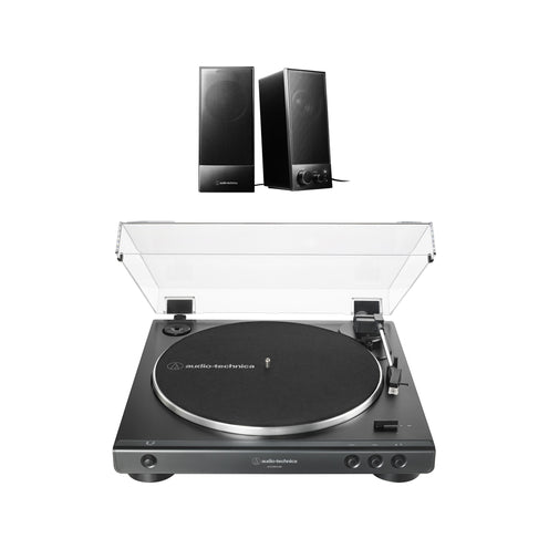 Audio Technica LP60XUSB with SP105 Active Speaker