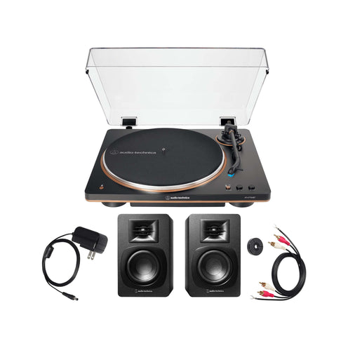 Audio Technica LP70XBT-BZ with SP3X Powered Speaker