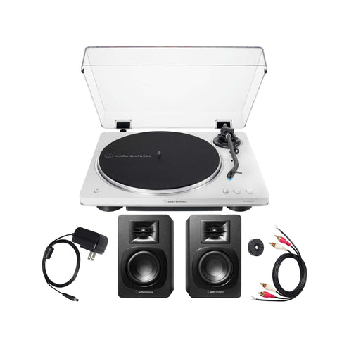 Audio Technica LP70XBT-WS with SP3X Powered Speaker