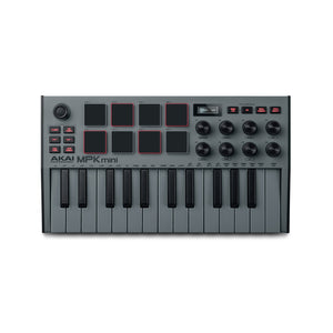 Akai MPK Mini Mk3 Compact Keyboard Controller, Grey