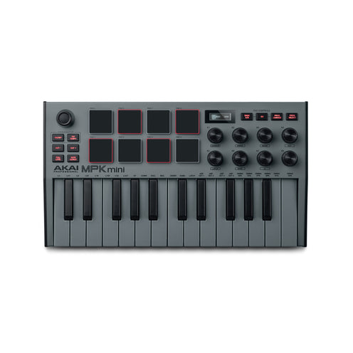 Akai MPK Mini Mk3 Compact Keyboard Controller, Grey