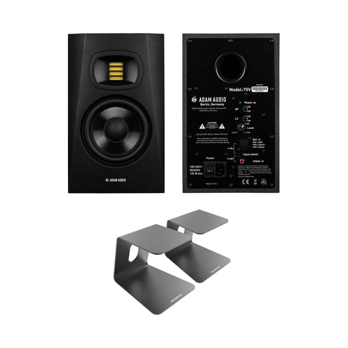 ADAM Audio T5V 5-inch Active Studio Monitor Pair w/MONO Stands