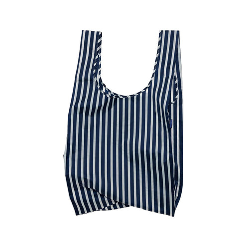 Baggu Big Baggu Shopper Bag, Navy Stripe