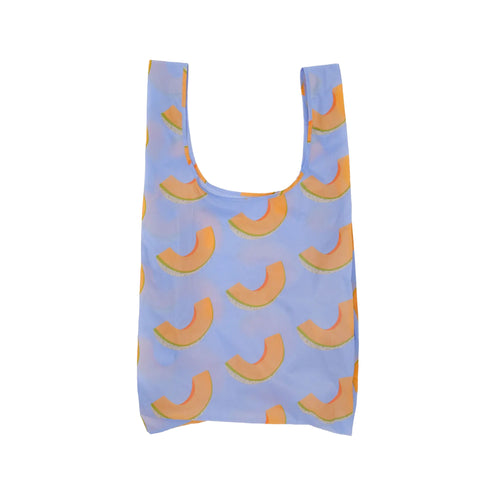 Baggu Big Shopper Bag, Cantaloupe Blue
