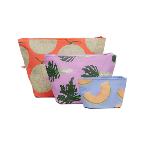 Baggu Go Pouch Set, Japanese Produce