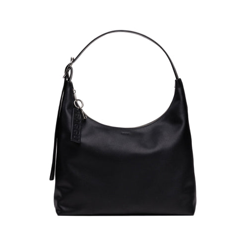 Baggu Recycled Leather Shoulder Bag, Black