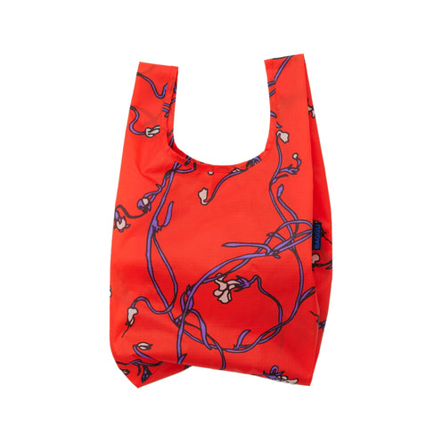 Baggu Baby Shopper Bag, Red Snapdragon