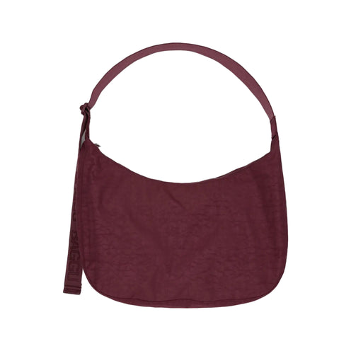 Baggu Large Nylon Crescent Bag, Mahogany