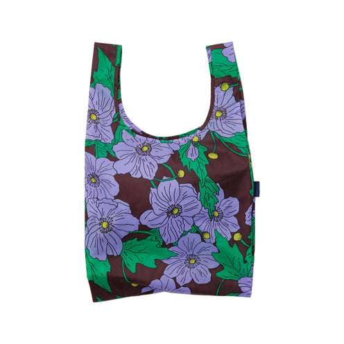 Baggu Standard Shopper Bag, Maroon Poppy