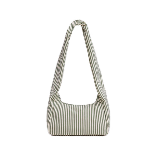 Baggu Nylon Meringue Bag, Sage Stripe