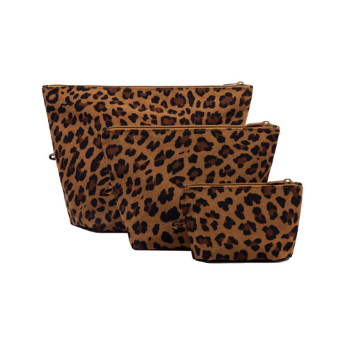 Baggu Go Pouch Set, Leopard